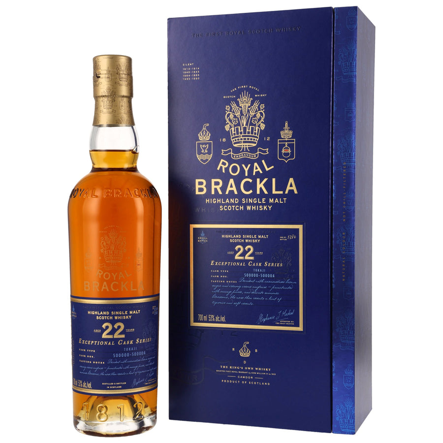 Royal Brackla 22 Years – Tokaji Limited Edition – Casks #500000–500004